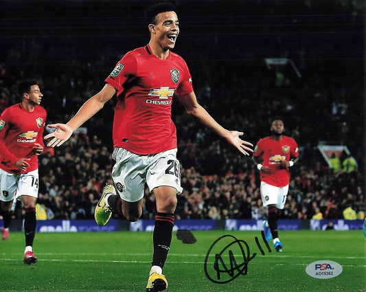 Mason Greenwood signed 8x10 photo PSA Marseille Autograph