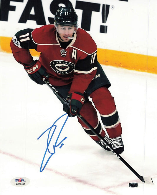 Zach Parise signed 8x10 photo PSA/DNA Minnesota Wild Autographed