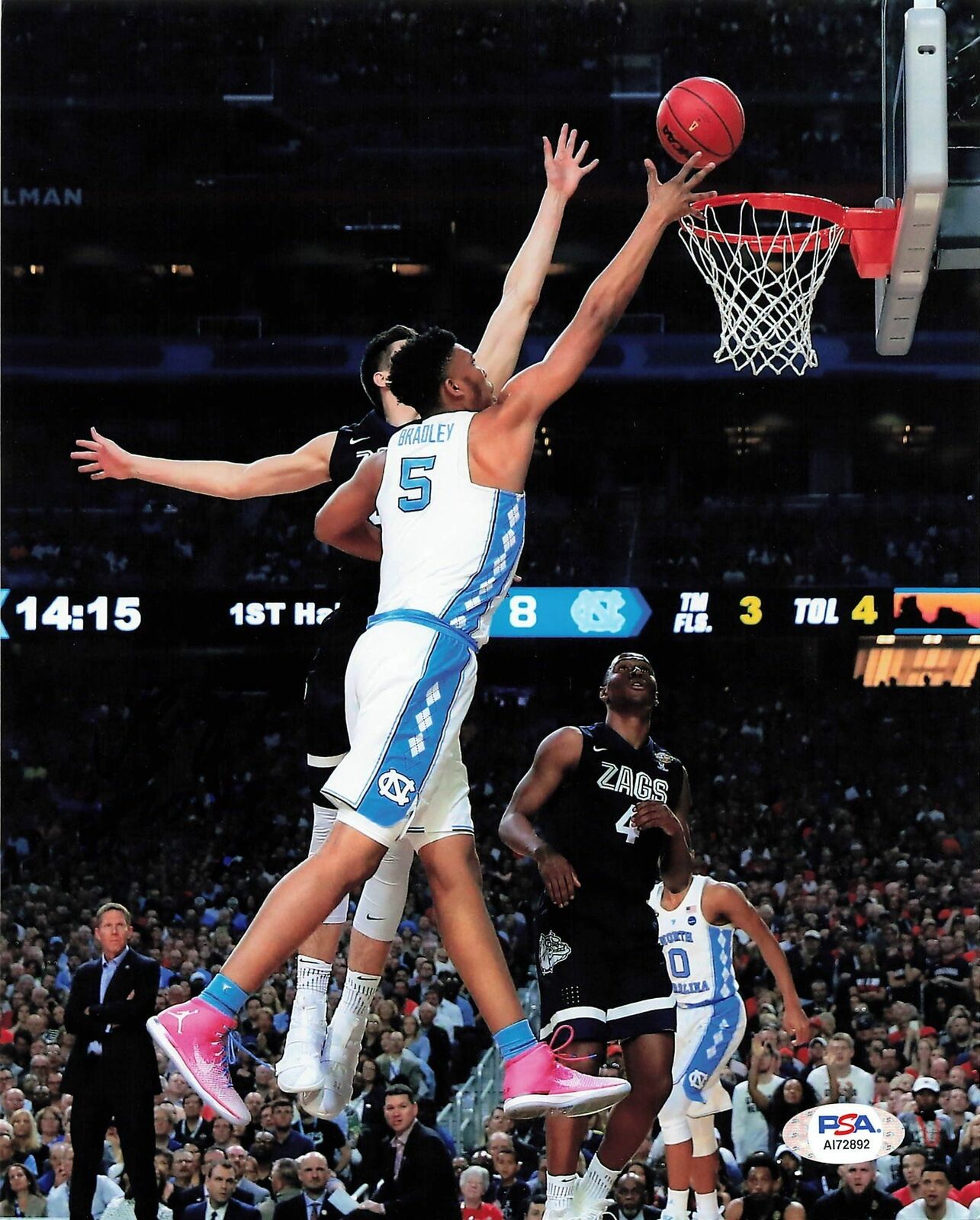 TONY BRADLEY signed 8x10 photo PSA/DNA Tar Heels Autographed