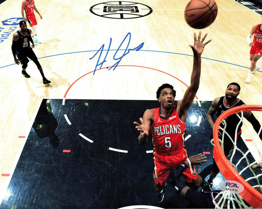 Herb Jones Signed 8x10 Photo PSA New Orleans Pelicans