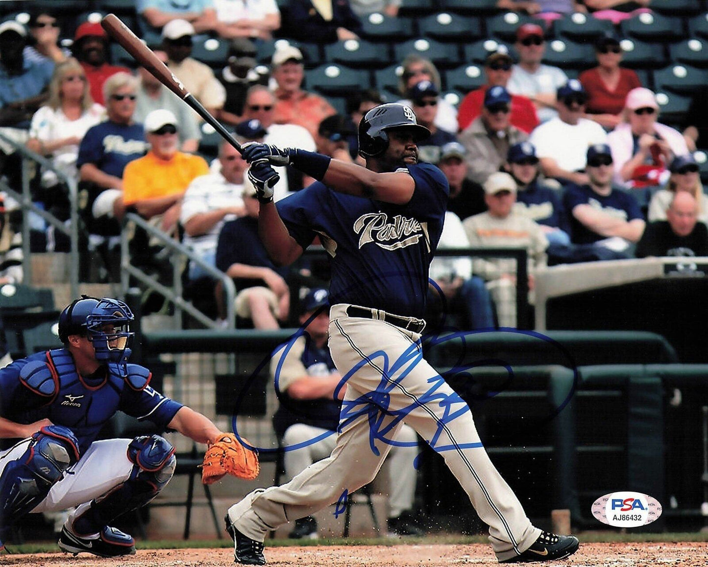 CLIFF FLOYD signed 8x10 photo PSA/DNA San Diego Padres Autographed