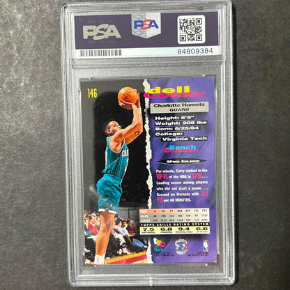 1992-93 Topps Stadium Club #146 Dell Curry Signed Card AUTO PSA/DNA Slabbed Horn