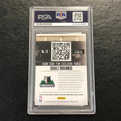 2013-14 Panini HRX #19 Shabazz Muhammad Signed Rookie Card AUTO 10 PSA Slabbed R