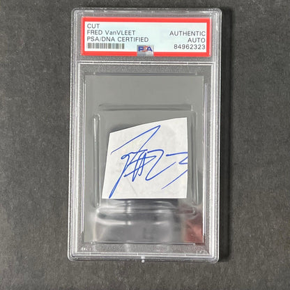 Fred VanVleet signed cut PSA/DNA slabbed Auto Raptors