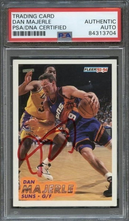 Fleer 1993-‘94 #169 Dan Majerle Signed Card AUTO PSA Slabbed