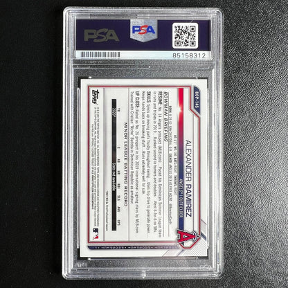 2021 Bowman Chrome #BCP-145 Alexander Ramirez Signed Card Cracked Ice Auto 10 PS