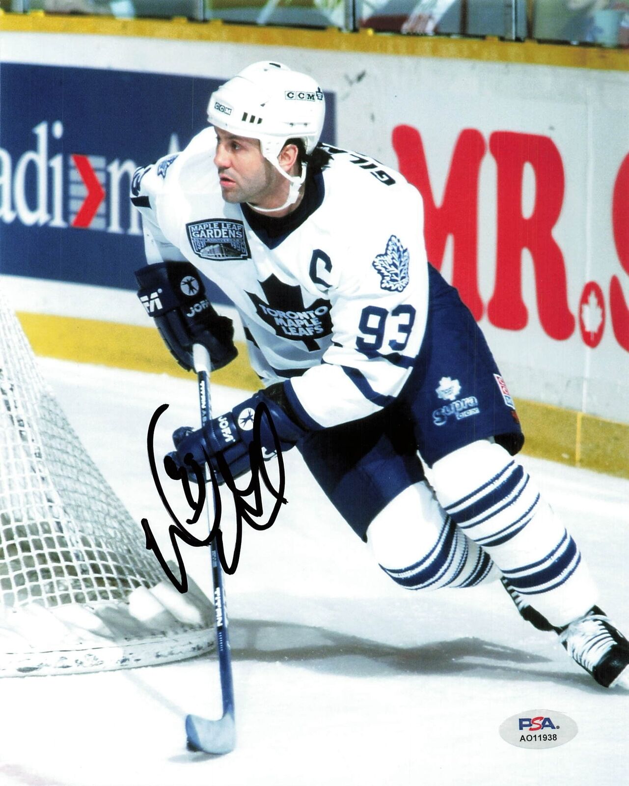 Doug Gilmour signed 8x10 photo PSA/DNA Toronto Maple Leafs Autographed