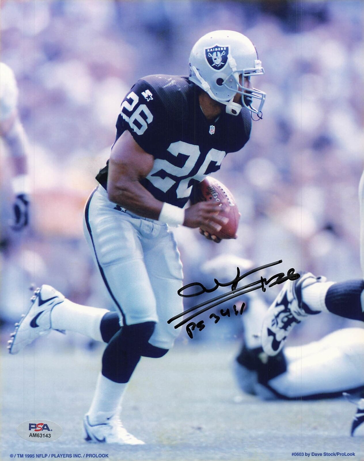 Napoleon Kaufman signed 8x10 photo PSA/DNA Oakland Raiders Autographed