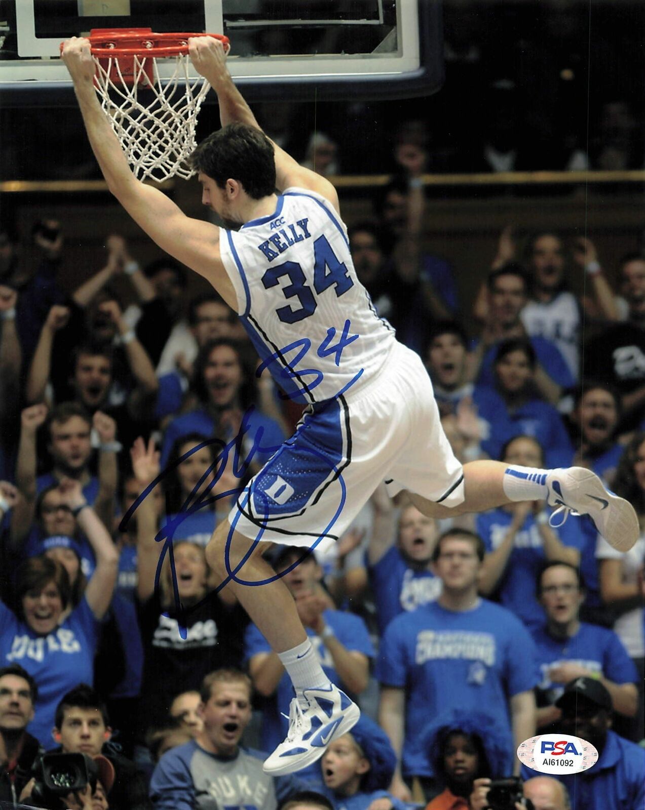 RYAN KELLY signed 8x10 photo PSA/DNA Duke Lakers Autographed