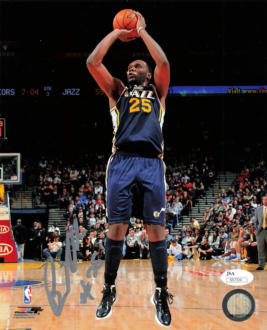 Al Jefferson signed 8x10 JSA Utah Jazz Autographed