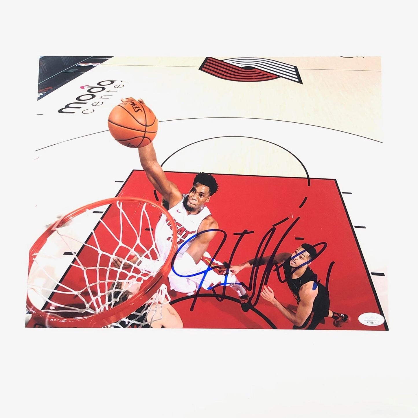 Hassan Whiteside signed 11x14 photo JSA Miami Heat Autographed Blazers