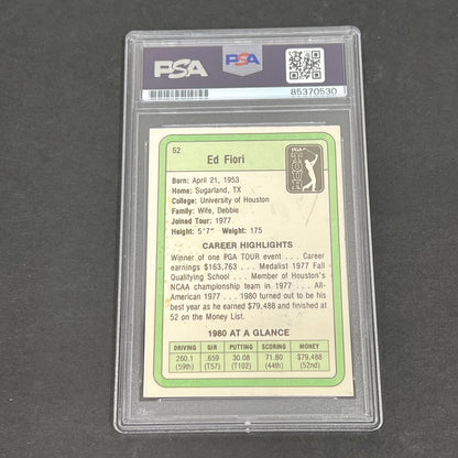 PGA Tour #52 Ed Fiori Signed Card PSA/DNA Slabbed AUTO Golf