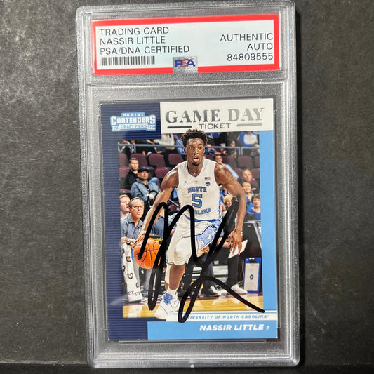 2019 Panini Contenders Draft Picks #12 NASSIR LITTLE Signed Rookie Card AUTO PSA