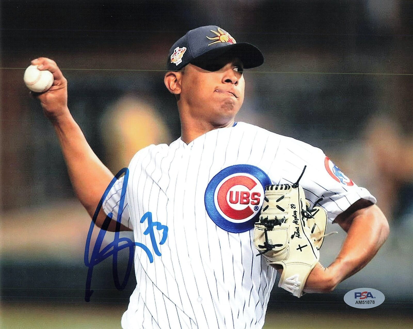 ADBERT ALZOLAY signed 8x10 photo PSA/DNA Chicago Cubs Autographed