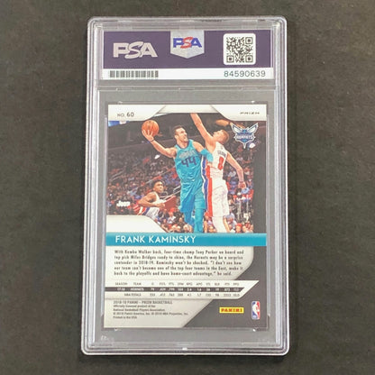 2018-19 Panini Prizm Silver #60 Frank Kaminsky Signed Card AUTO PSA Slabbed Horn
