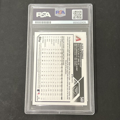 2023 Topps Update Series Two #568 Alek Thomas signed card PSA Auto 10