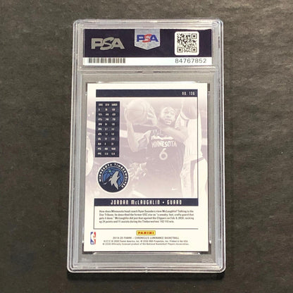 2019-20 Panini Chronicles #136 Jordan McLaughlin Signed Card AUTO PSA/DNA Slabbe