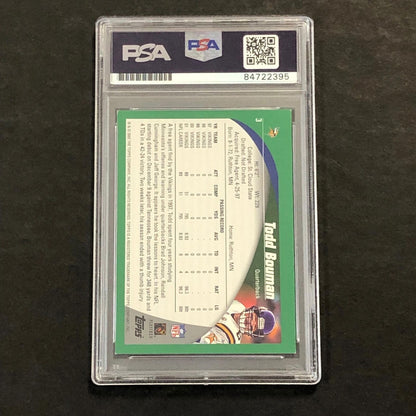2002 Topps Football #3 Todd Bouman Signed Card PSA Slabbed Vikings