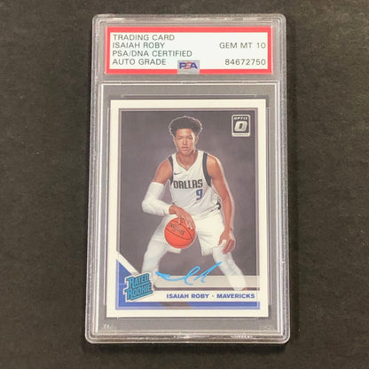 2020 Optic Rated Rookie #191 Isaiah Roby Signed Card AUTO PSA Slabbed RC Maveric