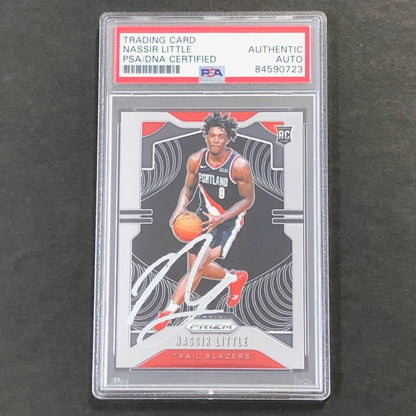 2019 Panini Prizm #269 Nassir Little Signed Rookie Card AUTO PSA Slabbed RC Blaz