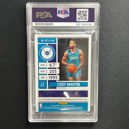 2019-20 Panini Mosaic #RTS-CMT Cody Martin Signed Card AUTO PSA/DNA Slabbed RC H