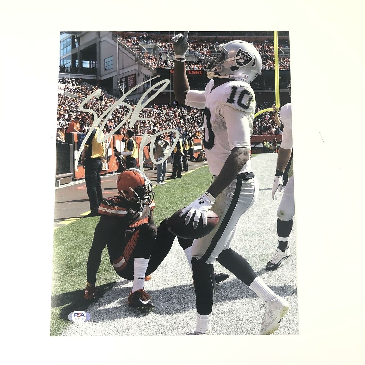 Seth Roberts signed 11x14 photo PSA/DNA Oakland Raiders Ravens Autographed