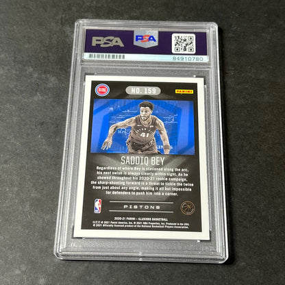 2020-21 Panini Illusions #159 Saddiq Bey Signed Card AUTO 10 PSA Slabbed RC Pist