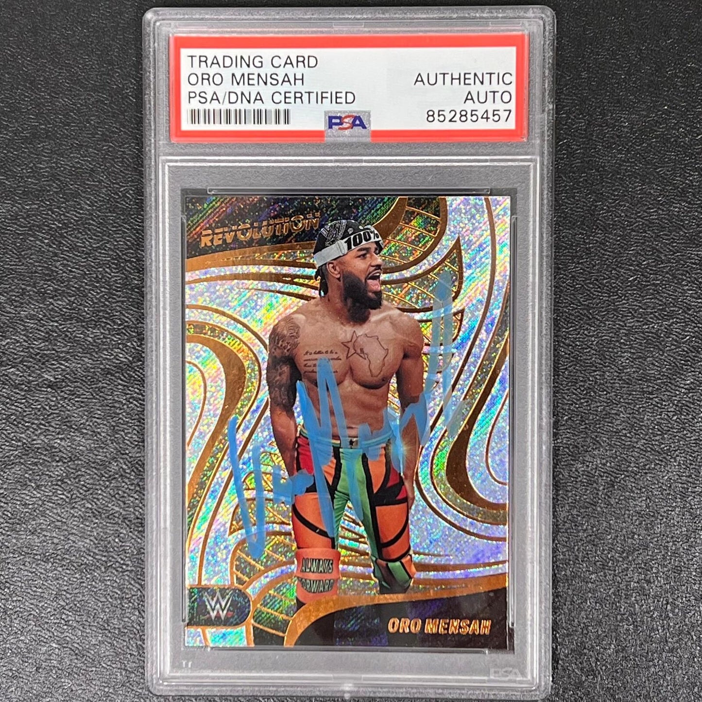 2023 Panini Revolution WWE #20 Oro Mensah Signed Card AUTO PSA/DNA Slabbed NXT