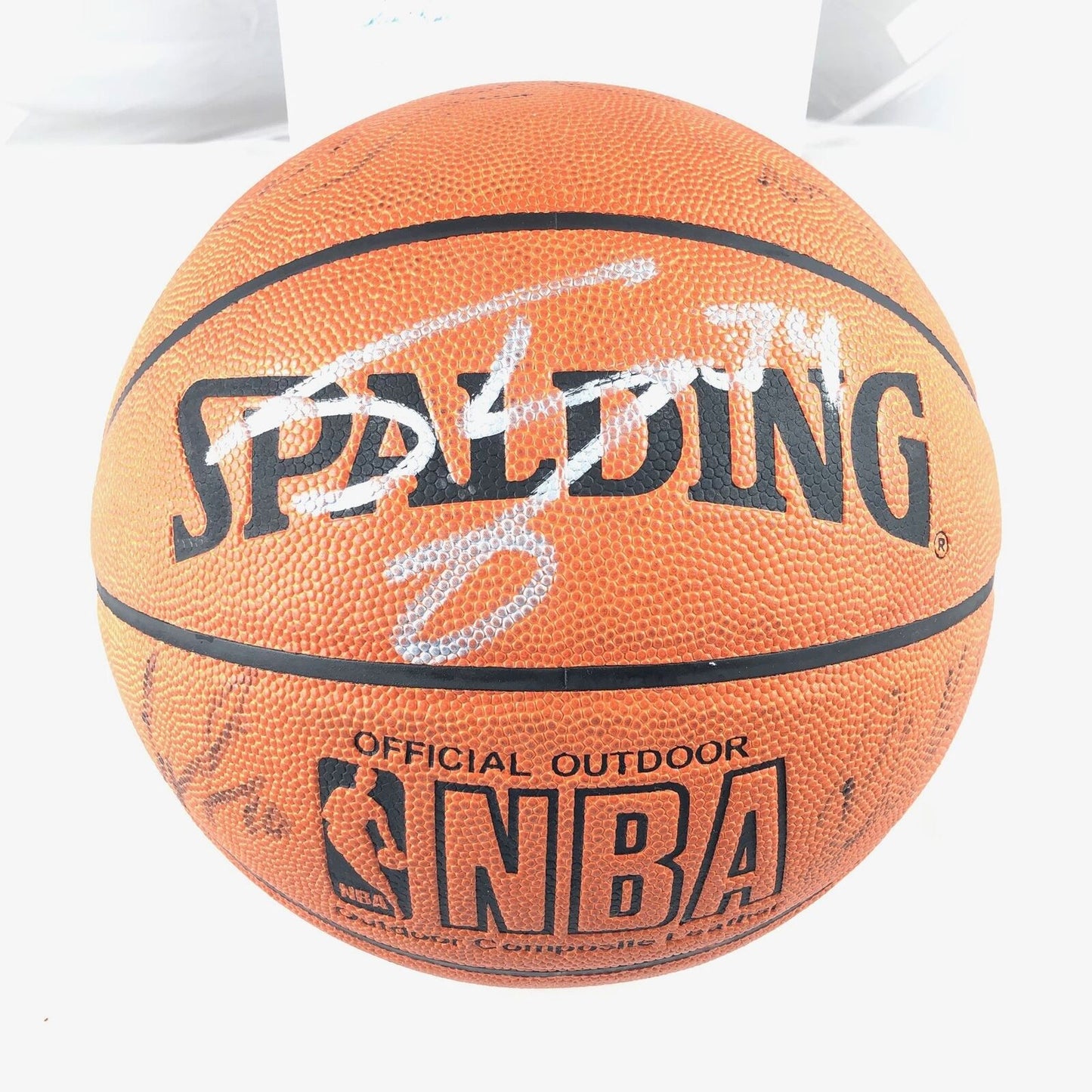 2000-2001 Los Angeles Lakers Team Signed Basketball PSA/DNA Kobe Bryant