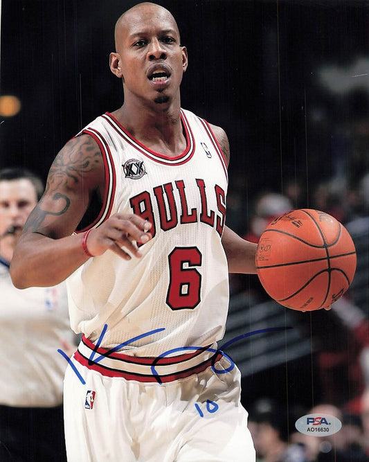 KEITH BOGANS signed 8x10 photo PSA/DNA Chicago Bulls Autographed