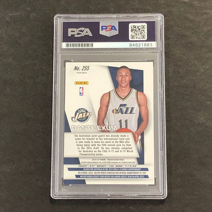 2014-15 Panini Prizm #255 Dante Exum Signed Card AUTO PSA Slabbed RC Jazz