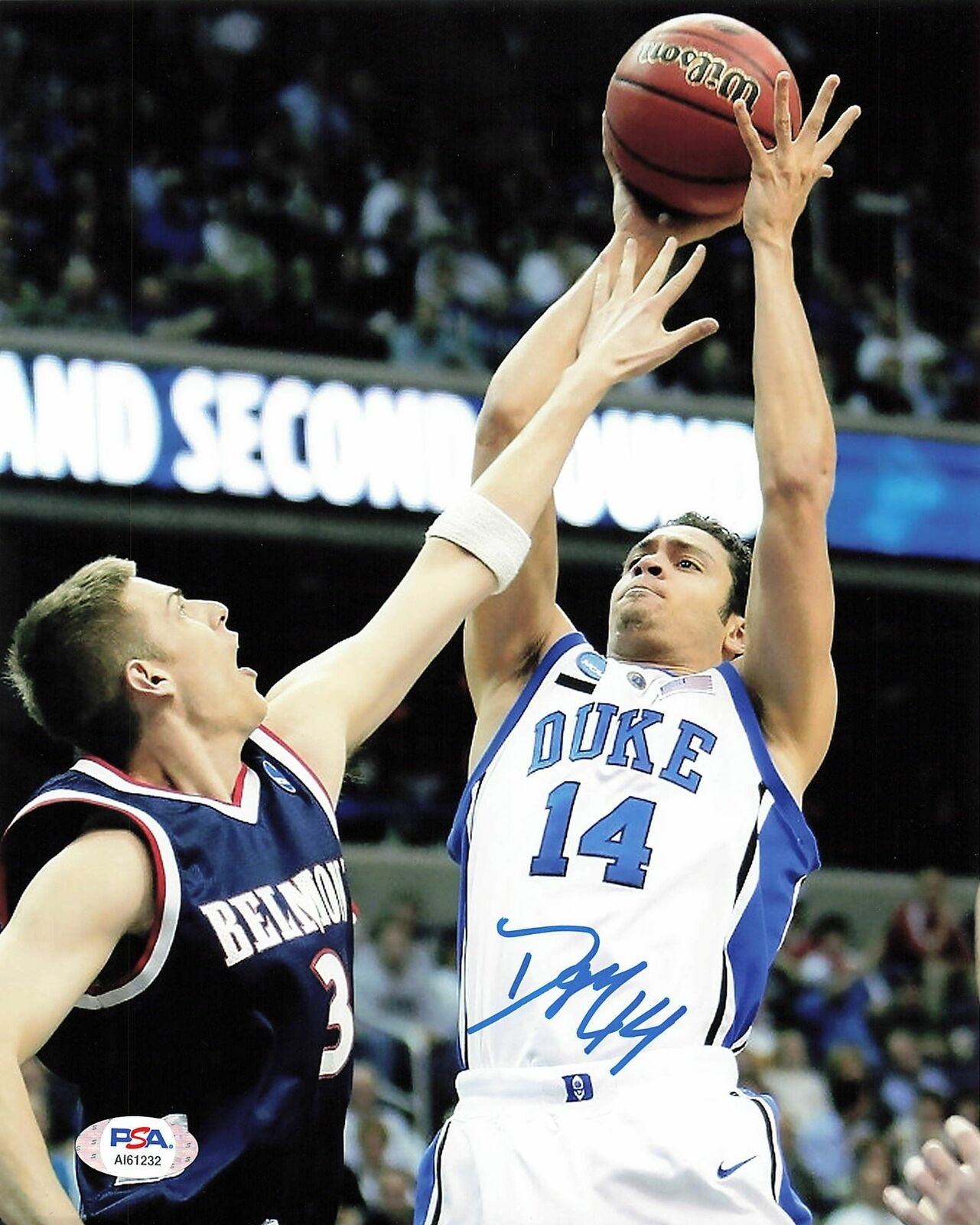 DAVID McCLURE signed 8x10 Photo PSA/DNA Duke Blue Devils Autographed