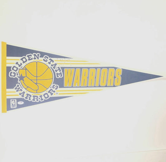 Tim Hardaway signed Pennant PSA/DNA Warriors Autographed