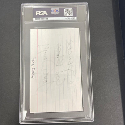 Tony Dungy signed cut PSA/DNA Autographed Colts