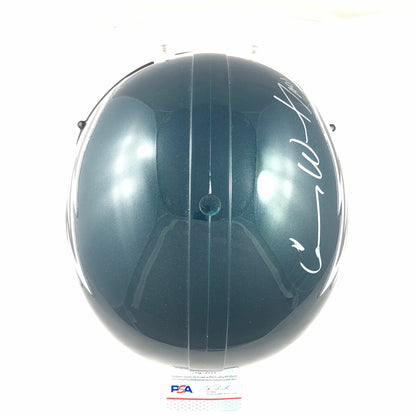 Carson Wentz Signed Full Size Helmet PSA/DNA Fanatics Philadelphia Eagles Autogr