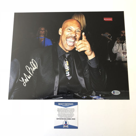 Lavar Ball signed 11x14 photo BAS Beckett Big Baller Brand Autographed