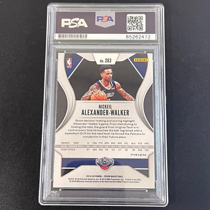 2019-20 Panini Prizm #263 Nickeil Alexander Walker Signed Card AUTO PSA Slabbed