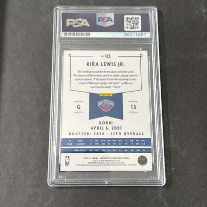 2020-21 Panini Chronicles #123 Kira Lewis Jr. Signed Card AUTO PSA Slabbed Pelic