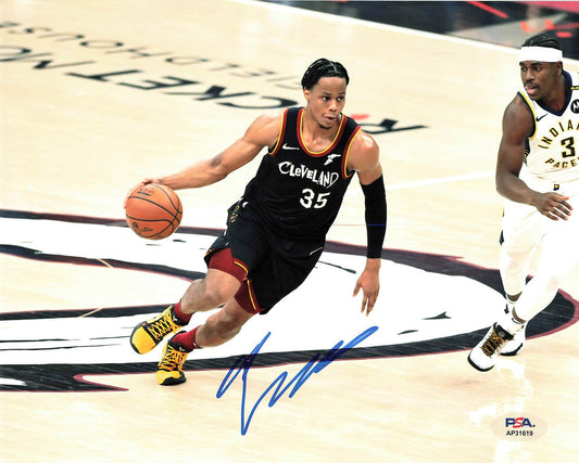 Isaac Okoro Signed 8x10 Photo PSA Cleveland Cavaliers