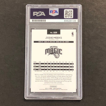 2016-17 NBA Hoops #225 Jodie Meeks Signed Card AUTO 10 PSA Slabbed Magic