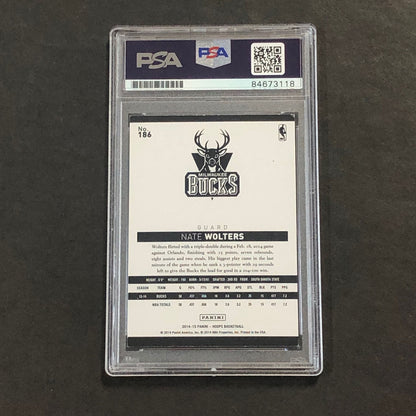 2014-15 Panini NBA Hoops #186 Nate Wolters Signed Card AUTO 10 PSA/DNA Slabbed R