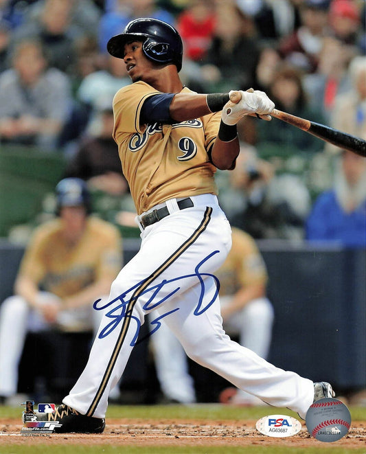 Jean Segura signed 8x10 photo PSA/DNA Milwaukee Brewers Autographed