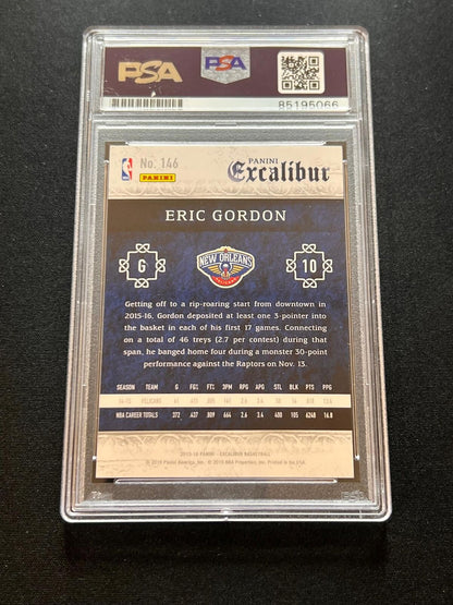 2015-16 Panini Excalibur #146 Eric Gordon Signed Card AUTO PSA Slabbed Pelicans
