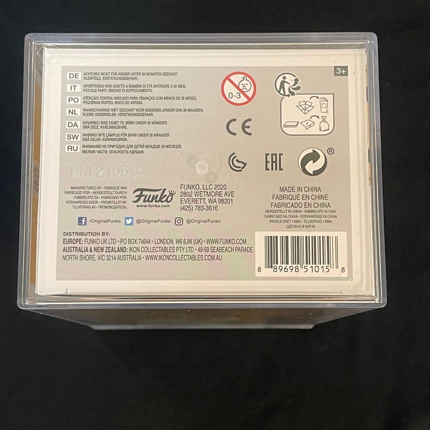 Stephen Curry Encapsulated Funko Pop #43 PSA NM-MT 8.5 Warriors