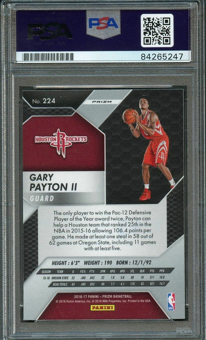 2016 Panini Prizm Red #224 Gary Payton II Signed Card AUTO PSA Slabbed Houston R