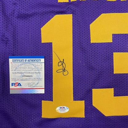 TARI EASON signed jersey PSA/DNA LSU Tigers Autographed