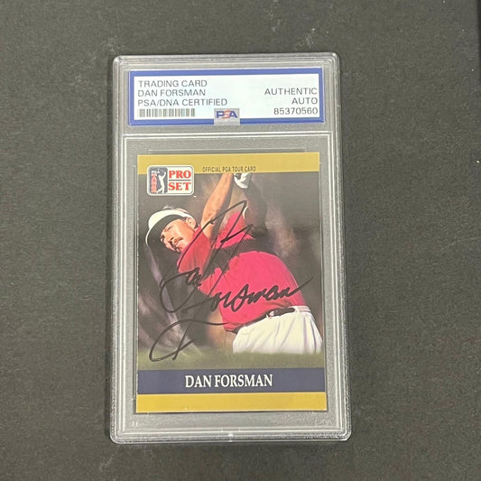 1990 PGA Tour Pro Set #59 Dan Forsman Signed Card PSA/DNA Autographed Slabbed Go