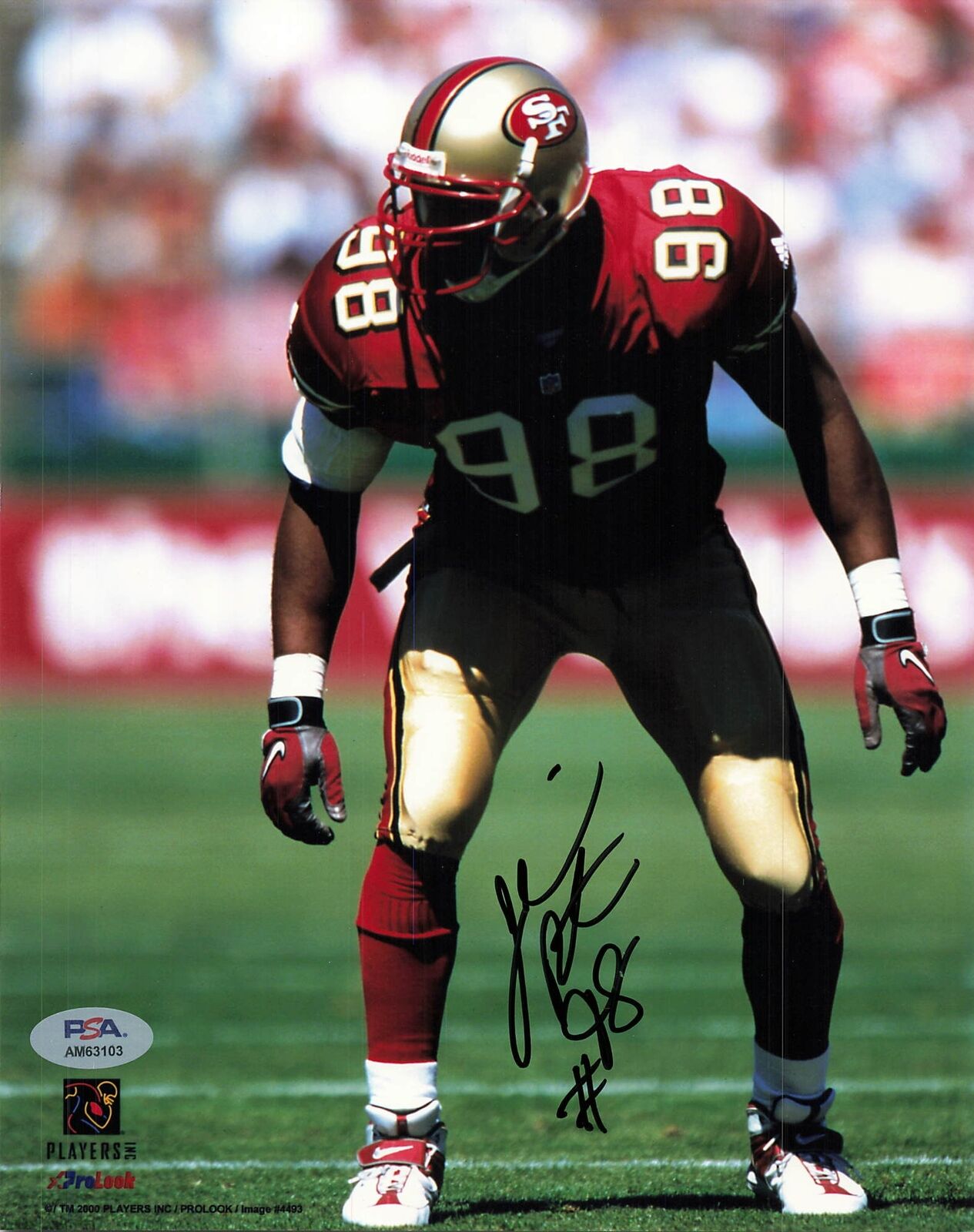 Julian Peterson signed 8x10 photo PSA/DNA San Francisco 49ers Autographed