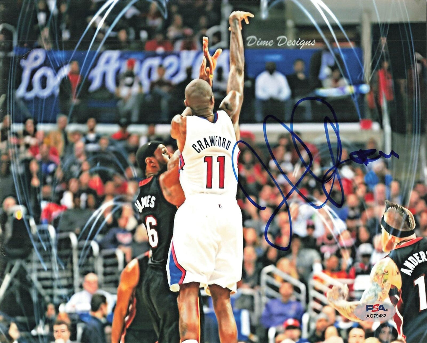 Jamal Crawford signed 8x10 photo PSA/DNA Los Angeles Clippers Autographed