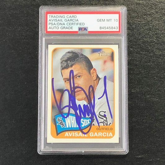 2014 Topps Heritage #314 Avisail Garcia Signed Card PSA Slabbed Auto 10 White So